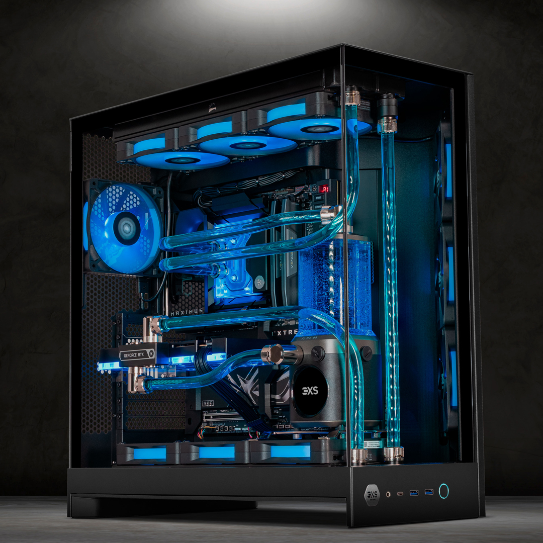 Custom built hardline watercooled gaming PC with an Intel - 3XS
