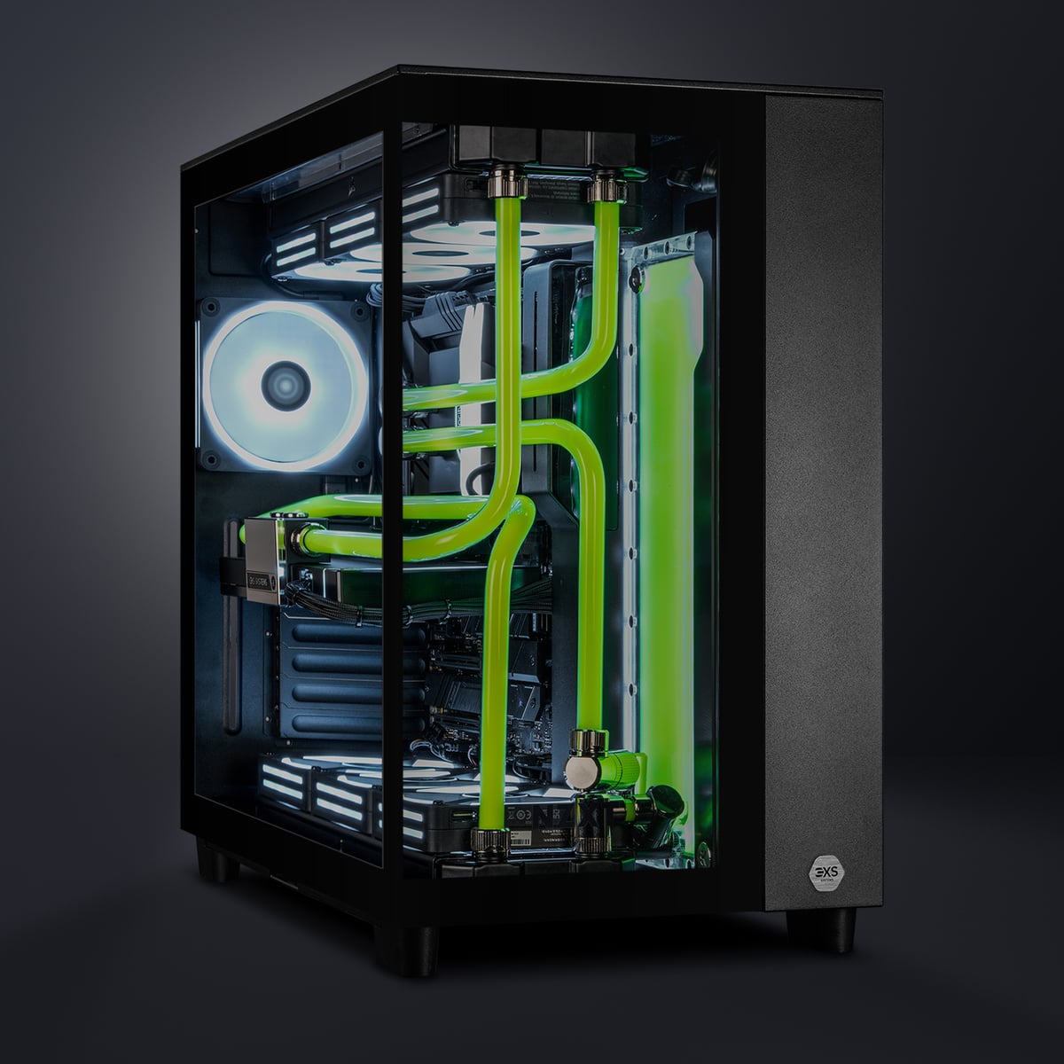 Pc Liquid Custom Custom built hardline watercooled gaming PC with an Intel - 3XS