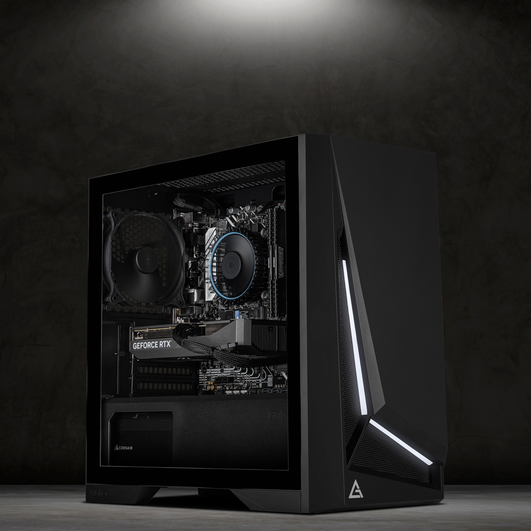 Budget gaming PC with an Intel Core i3 12100F and NVIDIA - 3XS